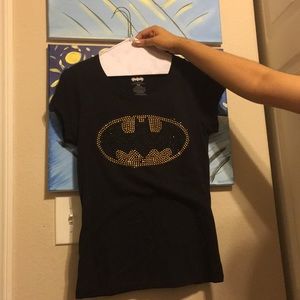 Black Batman Bedazzle Shirt